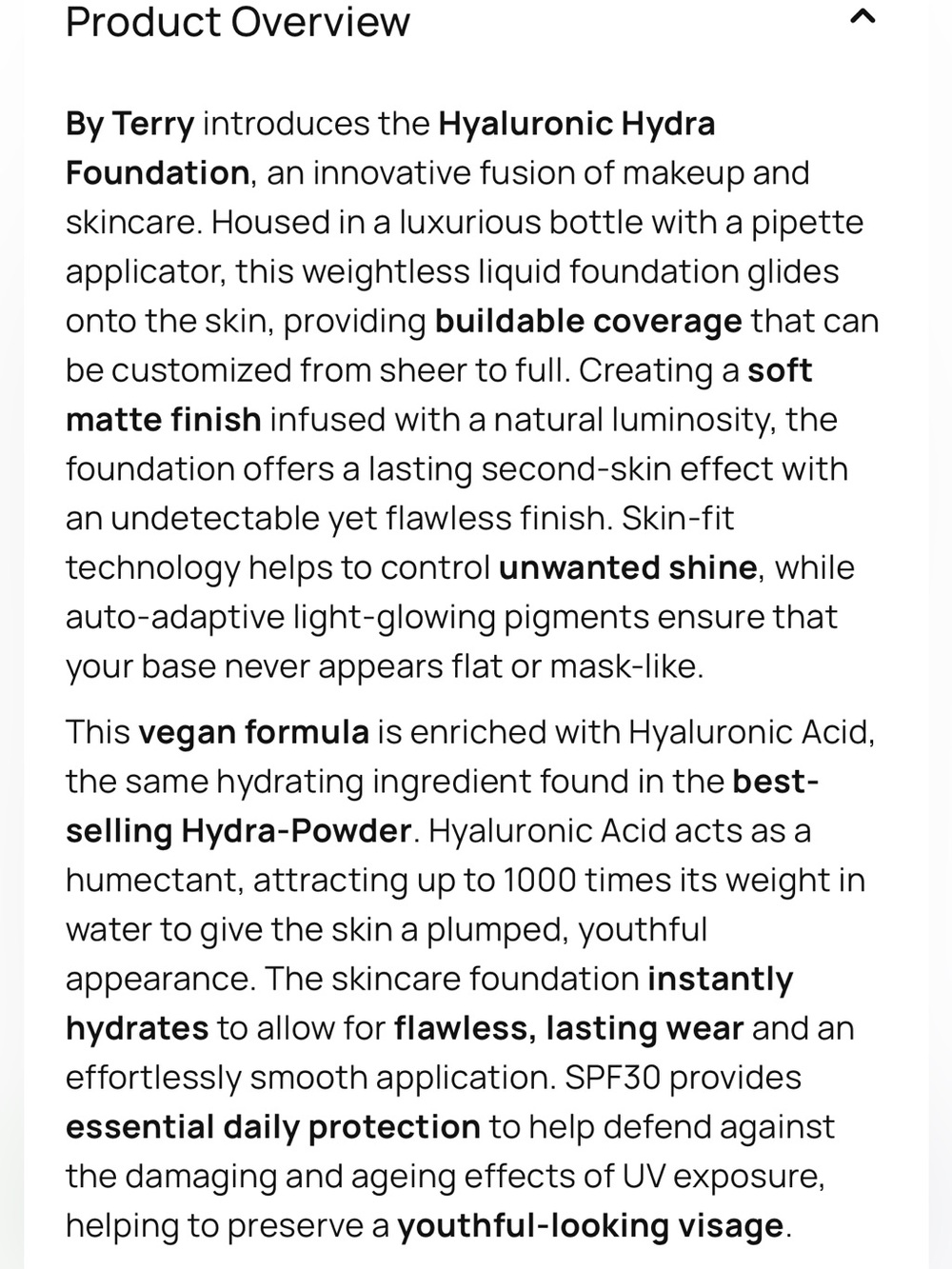 By Terry 100C fair cool Hyaluronic Hydra Foundation spf 30 - Picture 2 of 2